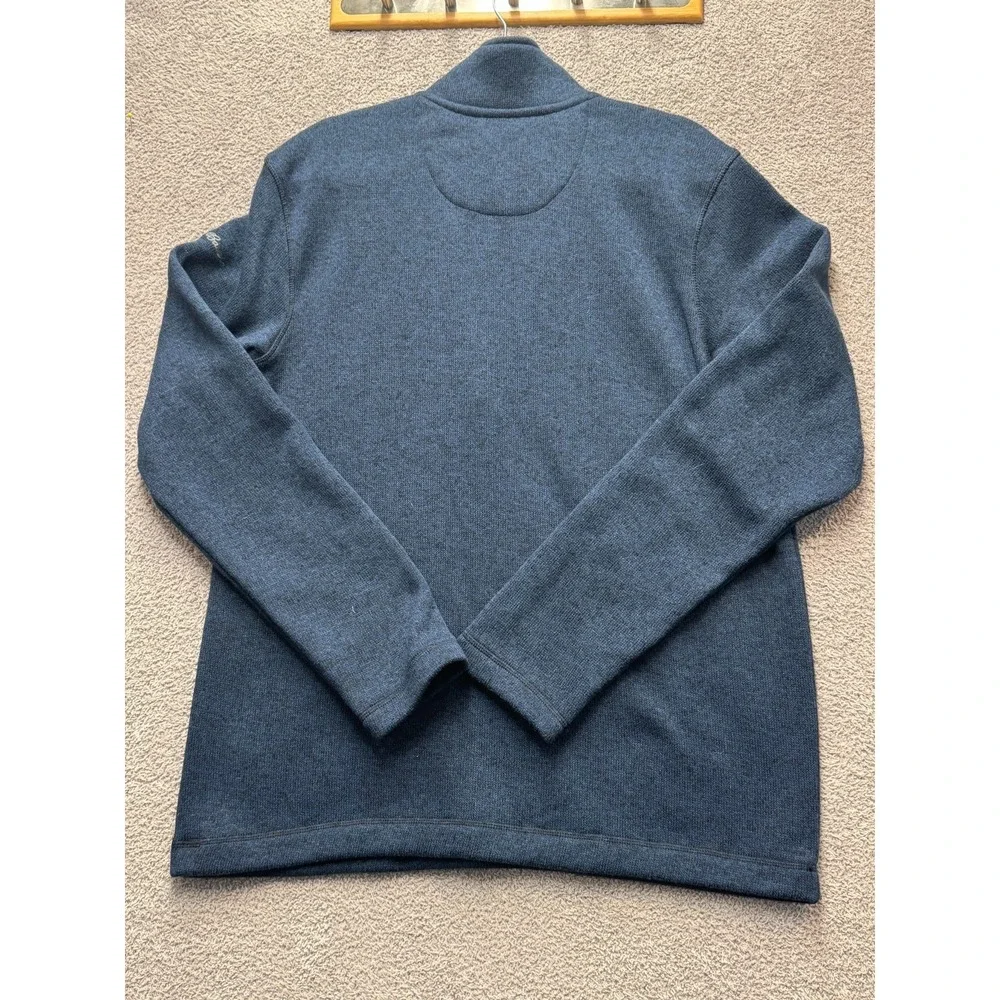 Eddie Bauer Quarter Zip‎ Pullover Mens L Blue Gorpcore Heritage Outdoor